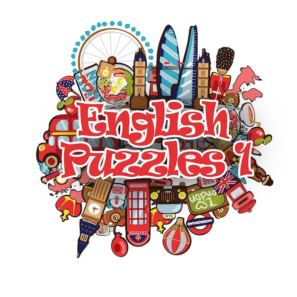 English Puzzles Vocabulary practice workbook for English language learners and teachers - printable PDF - Elementary level