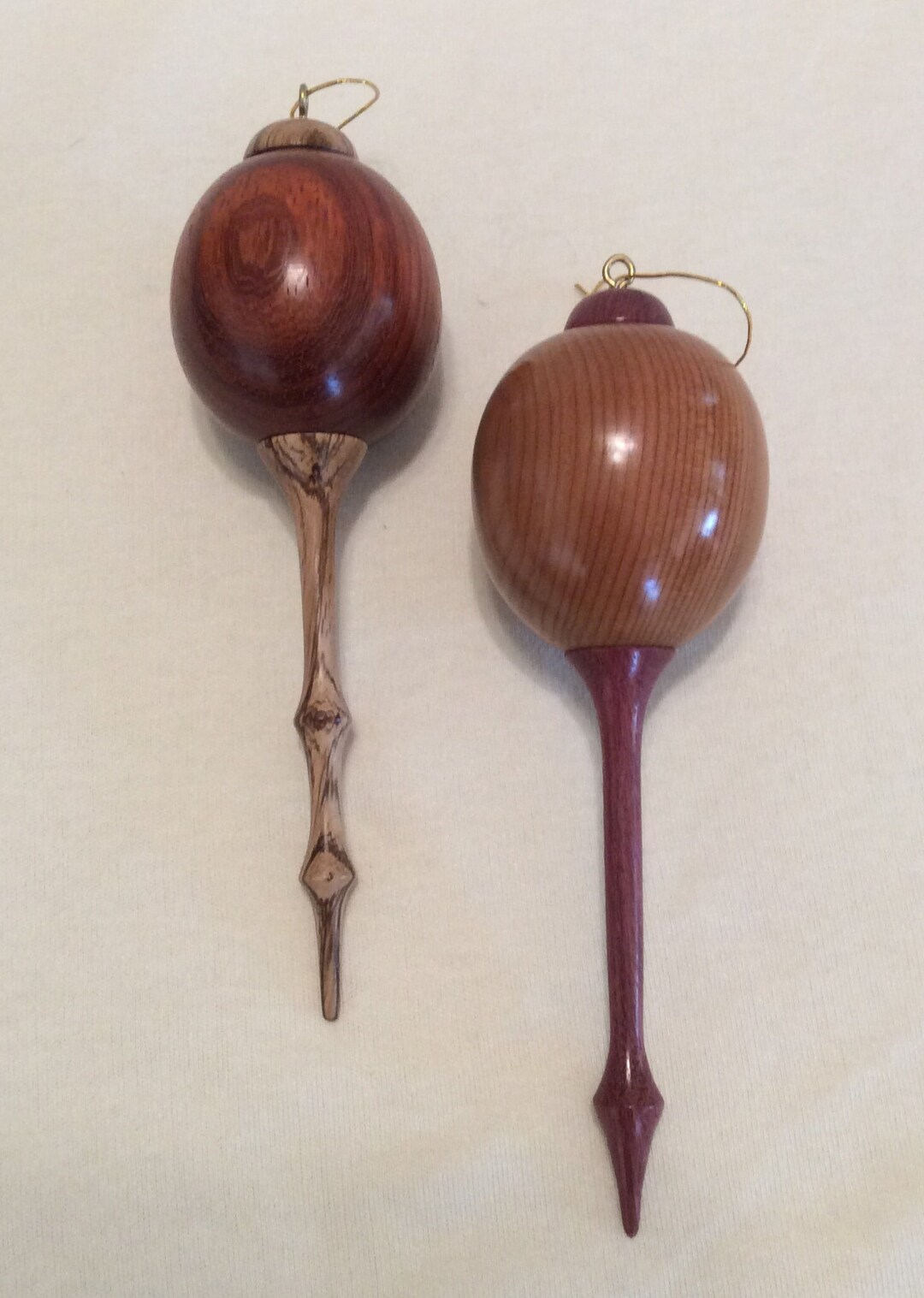 Handmade Latheturned Wooden Christmas Ornaments Etsy