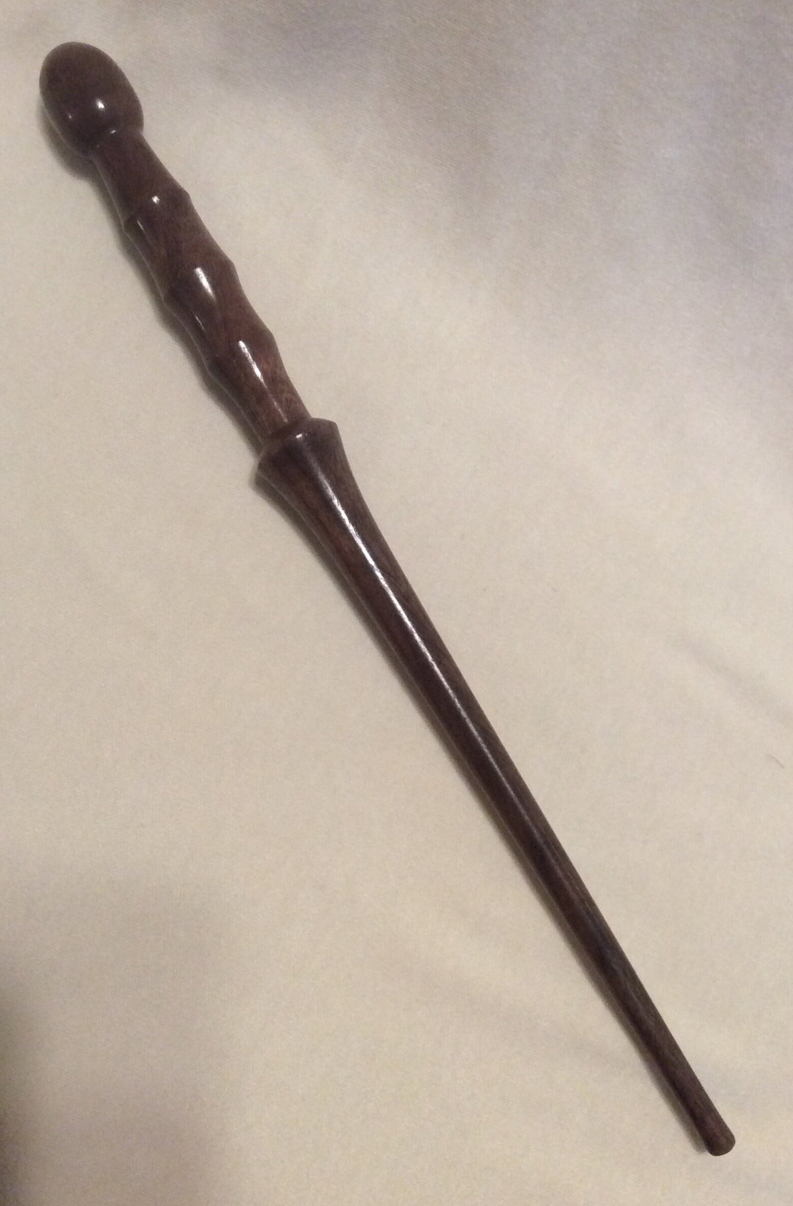 Handmade Latheturned Wooden Black Walnut Magic Wand Etsy
