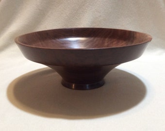 Lathe-turned Black Walnut Bowl