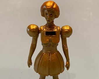 SPACEBALLS Dot Matrix Painted Poseable/Posable Action Figure 3.75 collectable Action Figure with COA