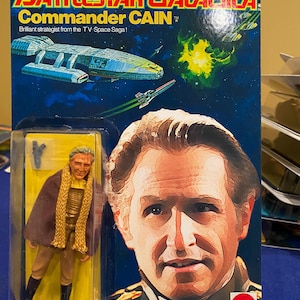 Battlestar Galactica  CAIN Custom neo vintage Painted Poseable/Posable Action Figure 3.75” inch for vintage on repro card back