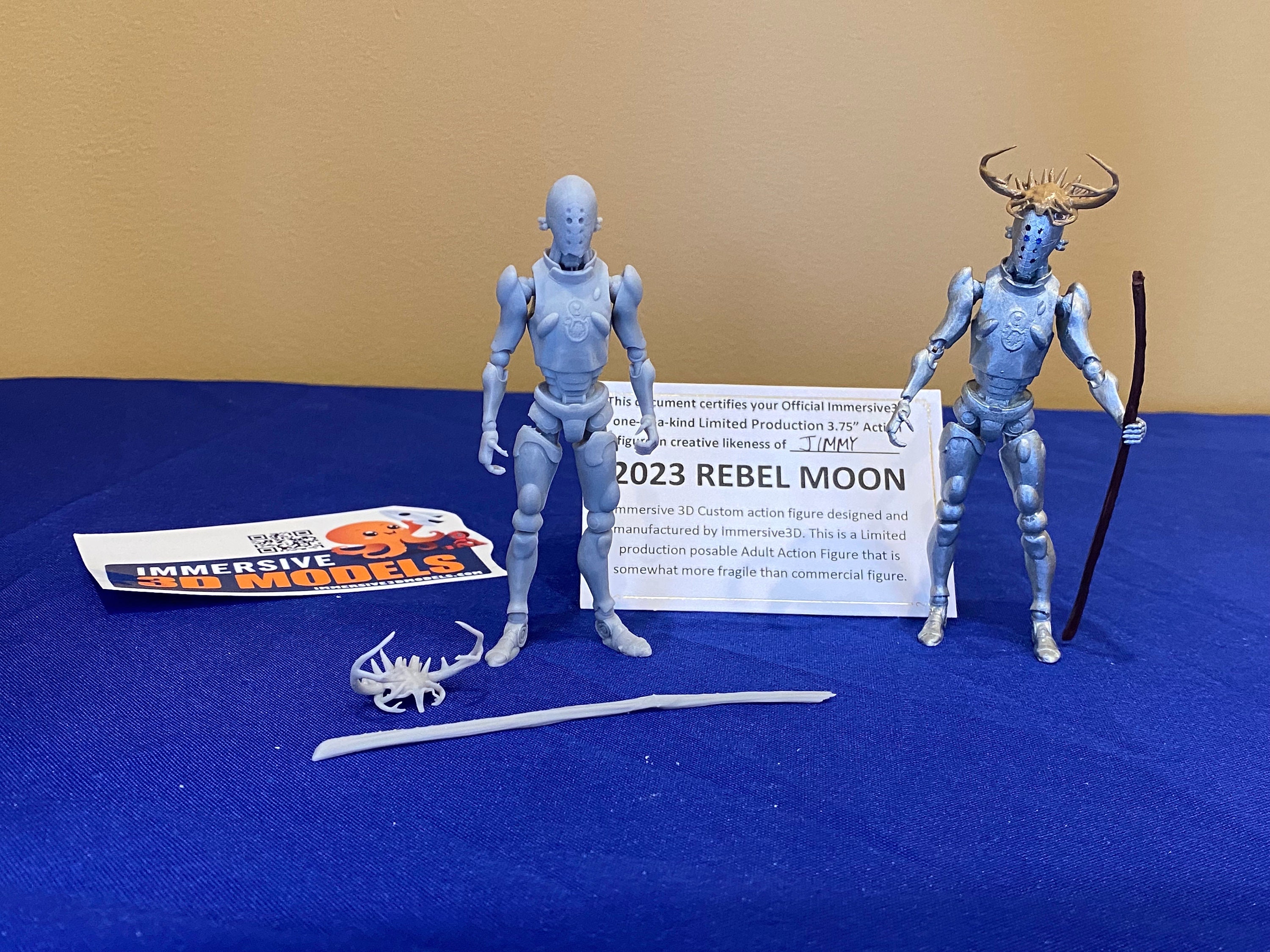 Rebel Moon Robot Jimmy Poseable/posable Action Figure 3.75 With