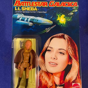 Battlestar Galactica  SHEBA Custom neo vintage Painted Poseable/Posable Action Figure 3.75” inch for vintage on repro card back