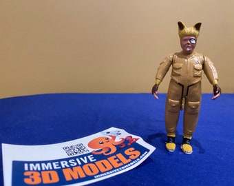 SPACEBALLS BARF Painted Poseable/Posable Action Figure 3.75 collectable Action Figure with COA