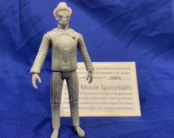 SPACEBALLS VINNIE Custom Poseable/Posable Action Figure 3.75 collectable with COA