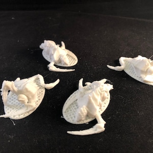 SET of 12 Nemesis board game (or other scifi) boardgame tokens. 8 intruder xeno egg models and 4 dead intruder carcasses /corpses