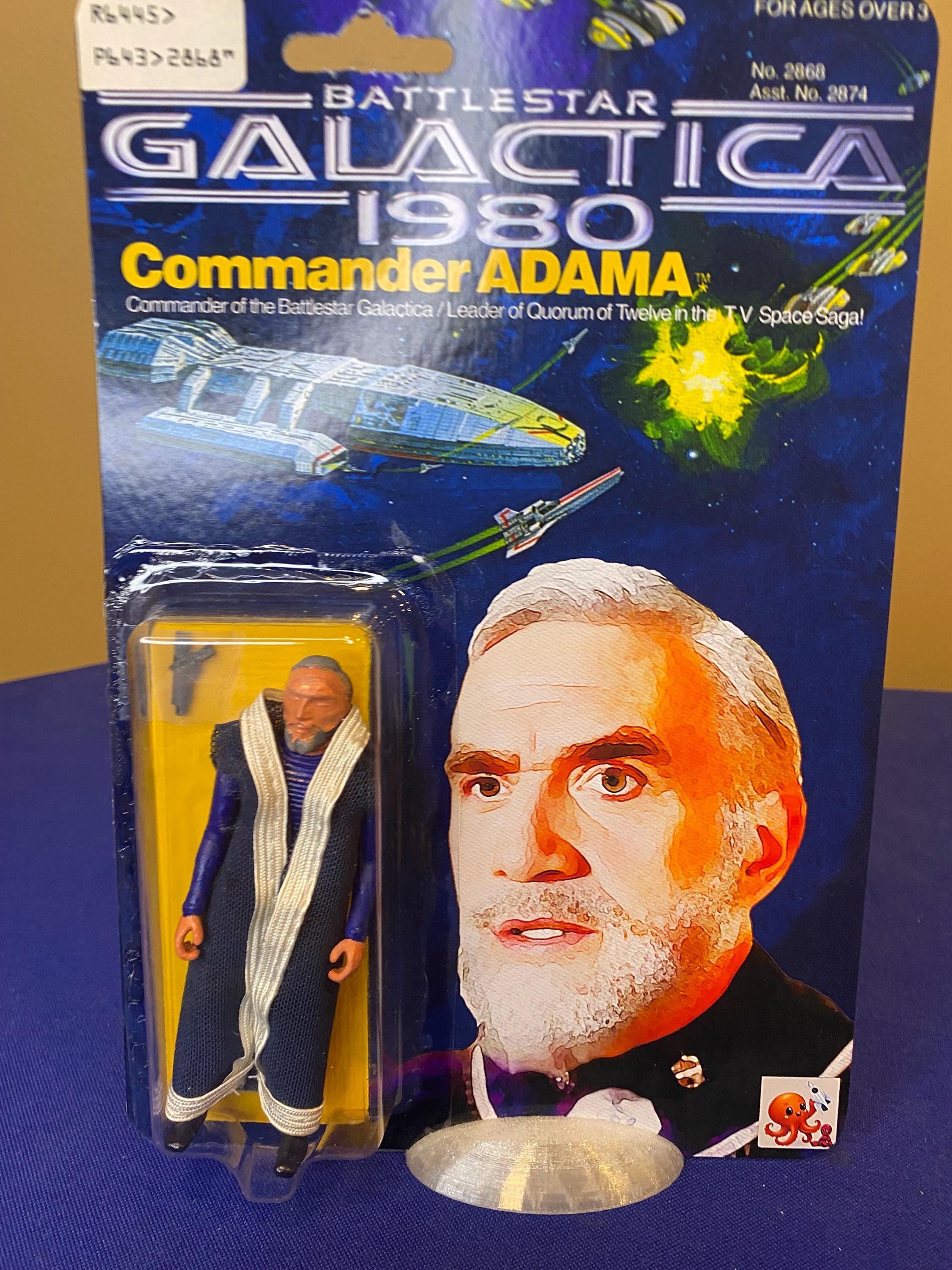 Battlestar Galactica 1980 Commander ADAMA 3.75” Action Figure Custom ...
