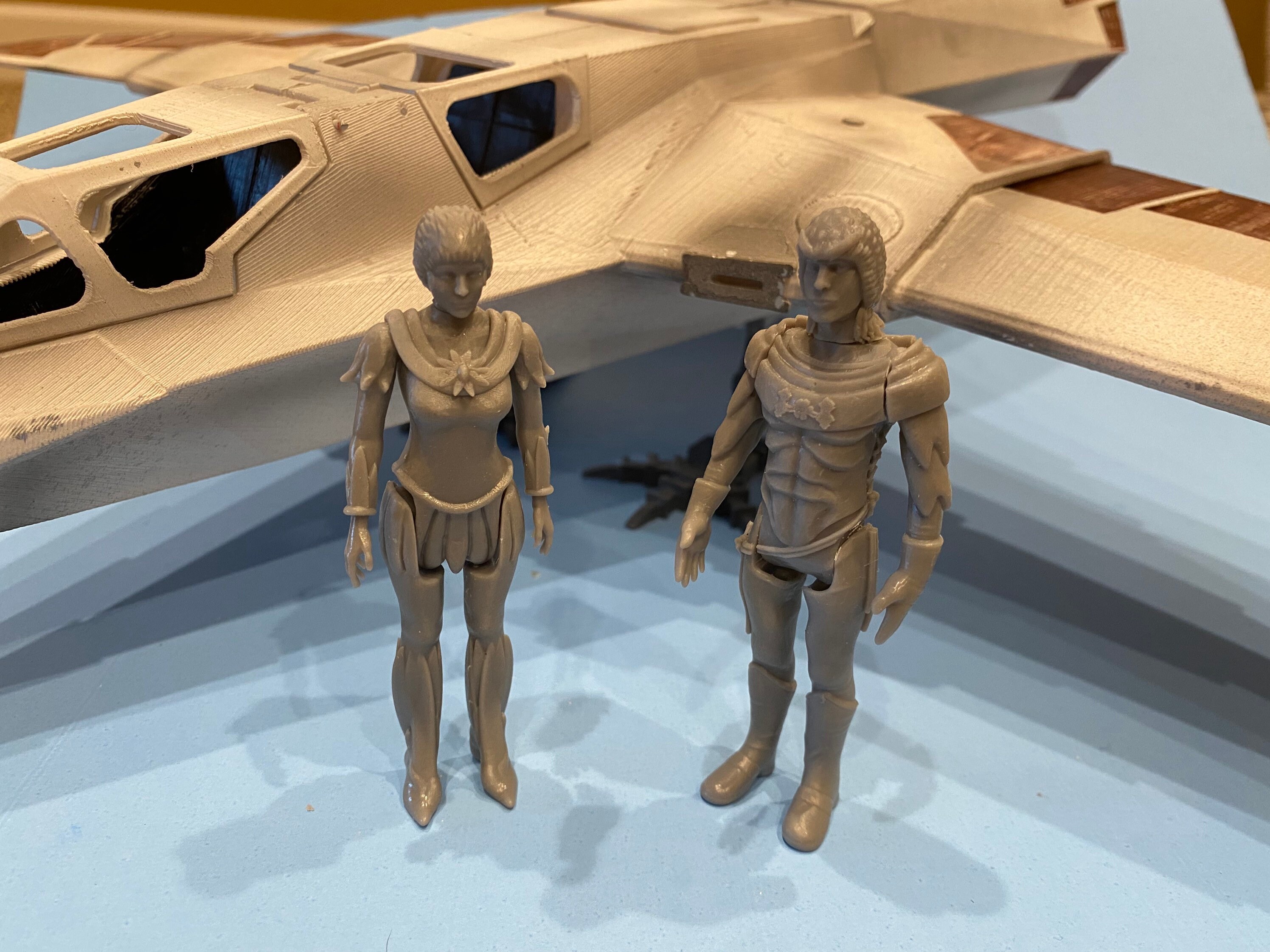 BUCK ROGERS HAWK カスタム未塗装 ポーズ可能/可動アクション