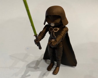 SPACEBALLS Dark Helmet Painted Poseable/Posable Action Figure 3.75 collectable with COA