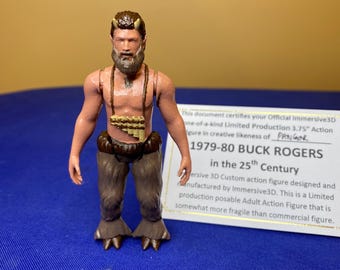 UNPAINTED Hawk Action Figure (Buck Rogers in the 25th Century