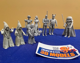 SPACEBALLS Wave 1 All Six [6] Figures +BONUS  Dinks collectible Action Figures 3.75 with COA