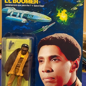 Battlestar Galactica  BOOMER Custom neo vintage Painted Poseable/Posable Action Figure 3.75” inch for vintage on repro card back