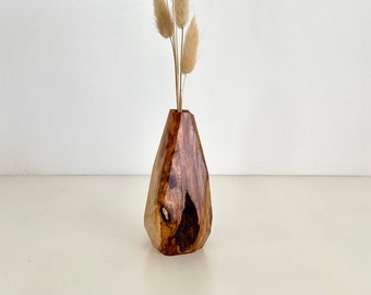 Wooden Vase, Flower bud vase, Housewarming gift, Stick vase, Dried flowers, Gift for her, Table centerpiece, Mother's day gift, Modern vase.