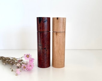 Pepper Grinder, Wood, Pepper Mill, Salt and Pepper mill set, Jarrah timber, Australian wood, Birthday gift, Burl wood, Christmas gift