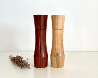 Pepper Grinder, Pepper Mill, Salt and Pepper mill set, Mother's Day gift, Wooden Pepper grinders, Wedding gift, Crushgrind