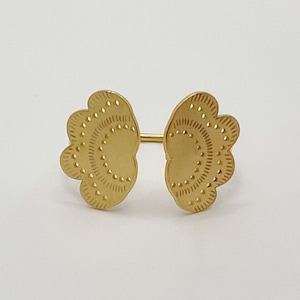 Flower Gold Adjustable Ring, Blossom Ring, Spring Jewelry, Adjustable Silver Ring, Modern Dainty Ring, Statement gift for mom, Minimal Ring