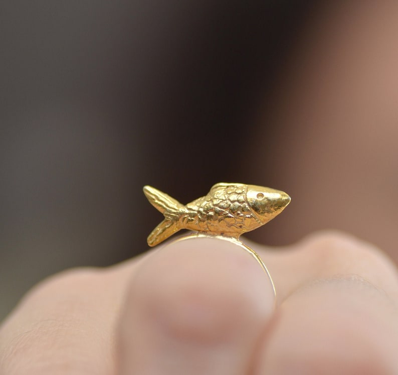 Fish Adjustable Ring Fish Jewelry Fish Lover Gift Fisherman Etsy