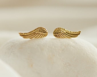 Tiny Wings Stud Earrings, Wings Jewelry, Angel Wings Earrings, Kids Earrings, Best Gift Idea, Bird Eagle Wings Studs, Animal Stud Earrings