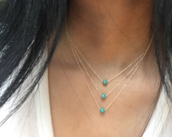 Turquoise or Multi Color Lucite Charms Jubilee Layered Diva Necklace Set Turquoise or Multi Color Lucite Charms Jubilee Layered Diva Necklace Set