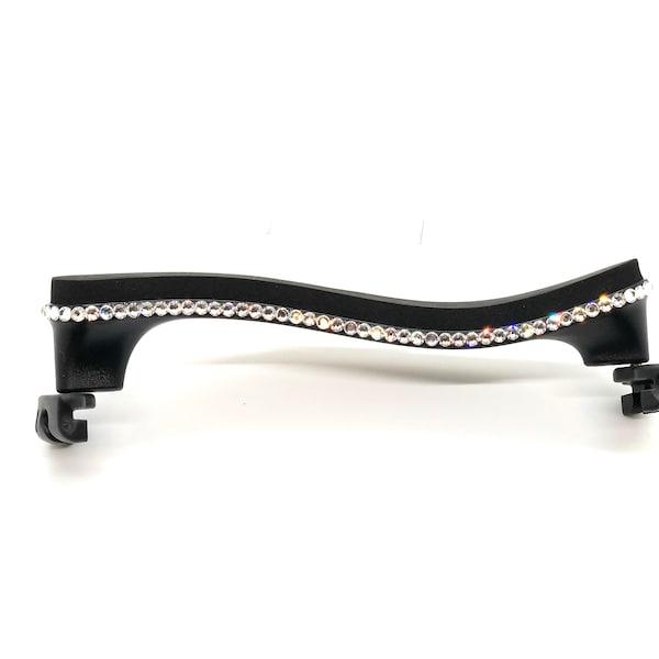 Customizable Swarovski Crystal Shoulder Rest for Violin