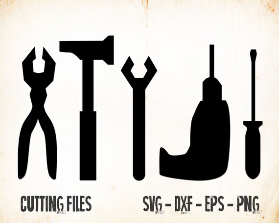 Download Tools svg files svg file clipart png dxf eps clipart | Etsy