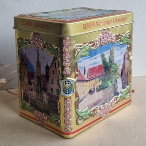Antique biscuit tin - Etsy 日本