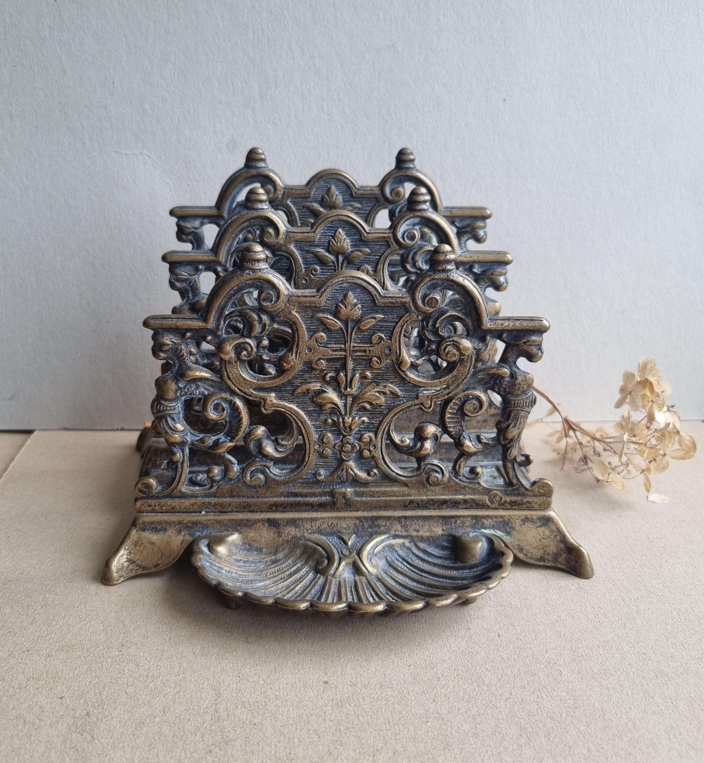 Vintage brass pen holder - Etsy 日本