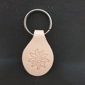 Leather “EDELWEISS” key ring