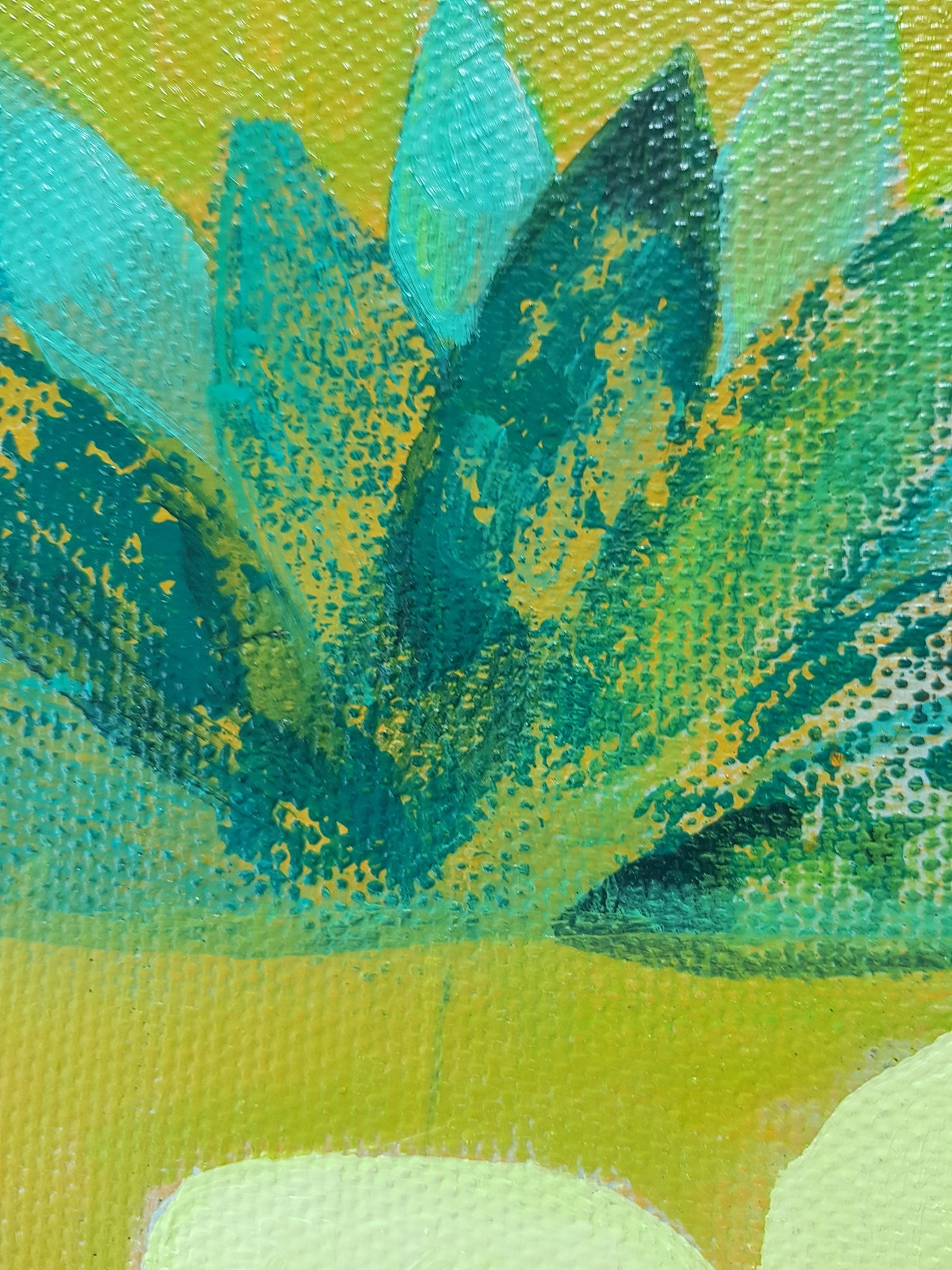 Original oil painting on canvas Abstract woman green oil wall | Etsy