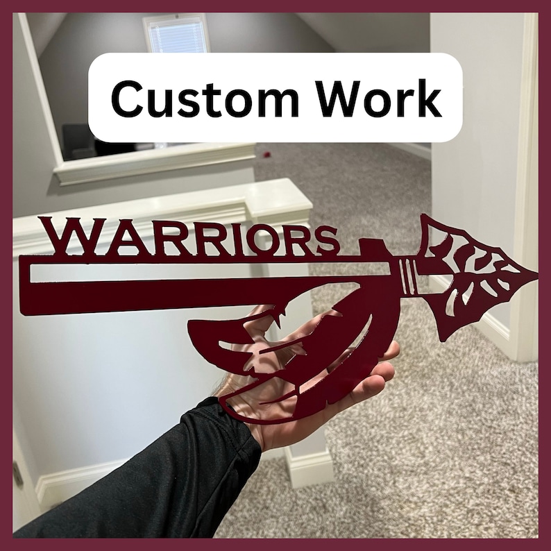 Florida State Seminoles Spear Metal Art Fear the Spear Etsy