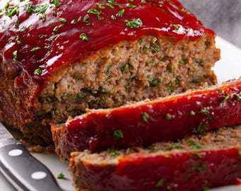 Easy Turkey Meatloaf Recipe | Printable PDF Card | Juicy, Lean, Family Favorite Dinner