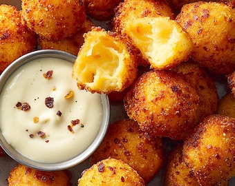 Texas Style Hush Puppies Recipe Card PDF Download – Southern Jalapeno Cornmeal Side