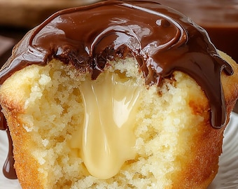Boston Cream Pie Cupcakes Recipe – from-scratch (Printable PDF - Instant Download)