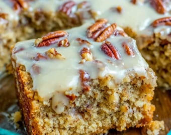 Butter Pecan Praline Poke Cake Recipe – Rich Southern Treat (Printable PDF - Instant Download)