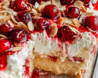 Heaven On Earth Cake Recipe – No Bake Cherry Trifle Dessert (Printable PDF - Instant Download)