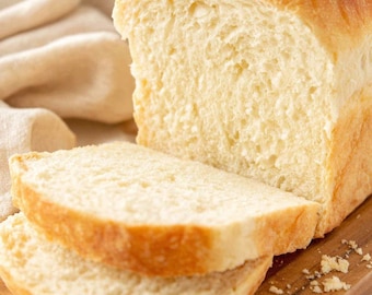 Receta de pan de sándwich casero, pan suave sin batidora (Descarga de tarjeta PDF imprimible)