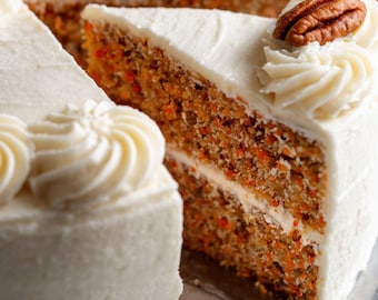 Amish Carrot Cake with Cream Cheese Frosting | Printable Recipe PDF Card