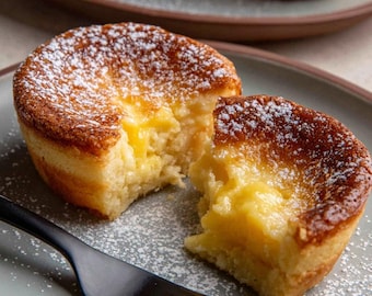 Baby Lemon Impossible Pies Recipe – Mini Crustless Custard Treats (Printable PDF - Instant Download)