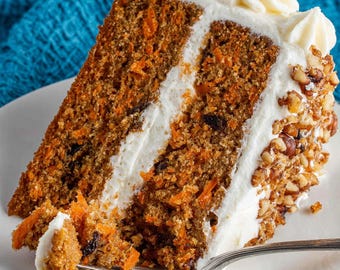 Amish Carrot Cake Recipe With Pineapple And Pecans Recipe (Printable PDF - Instant Download)
