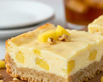 Pineapple Bliss Bars Recipe, sunny coconut treat (Printable PDF – Instant Download)
