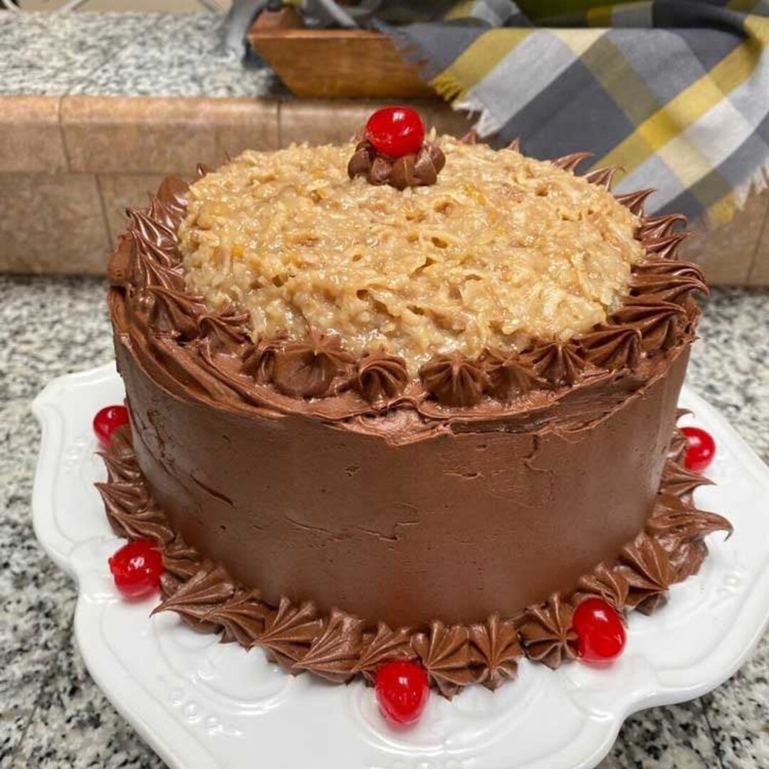 Germans Chocolate Cake With Frosting Etsy