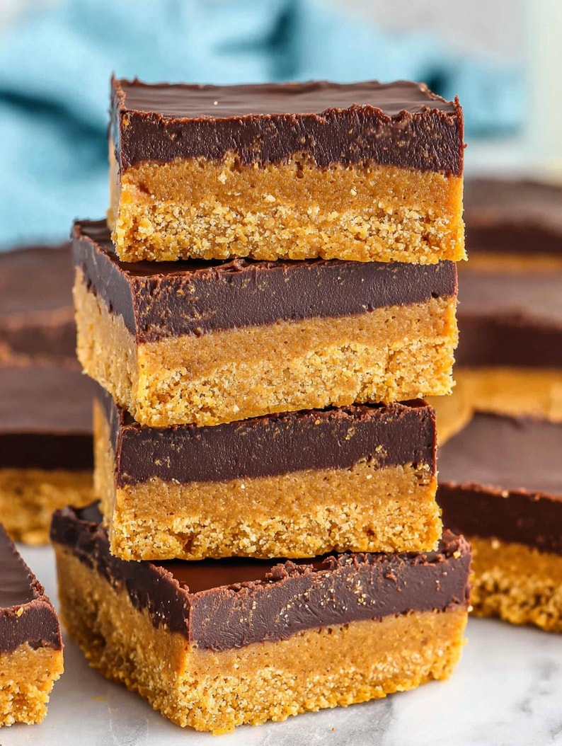 No Bake Peanut Butter Bars Recipe (printable PDF - Instant Download) - Etsy