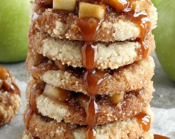 Apple Pie Cheesecake Cookies Recipe – cozy fall treat (Printable PDF - Instant Download)