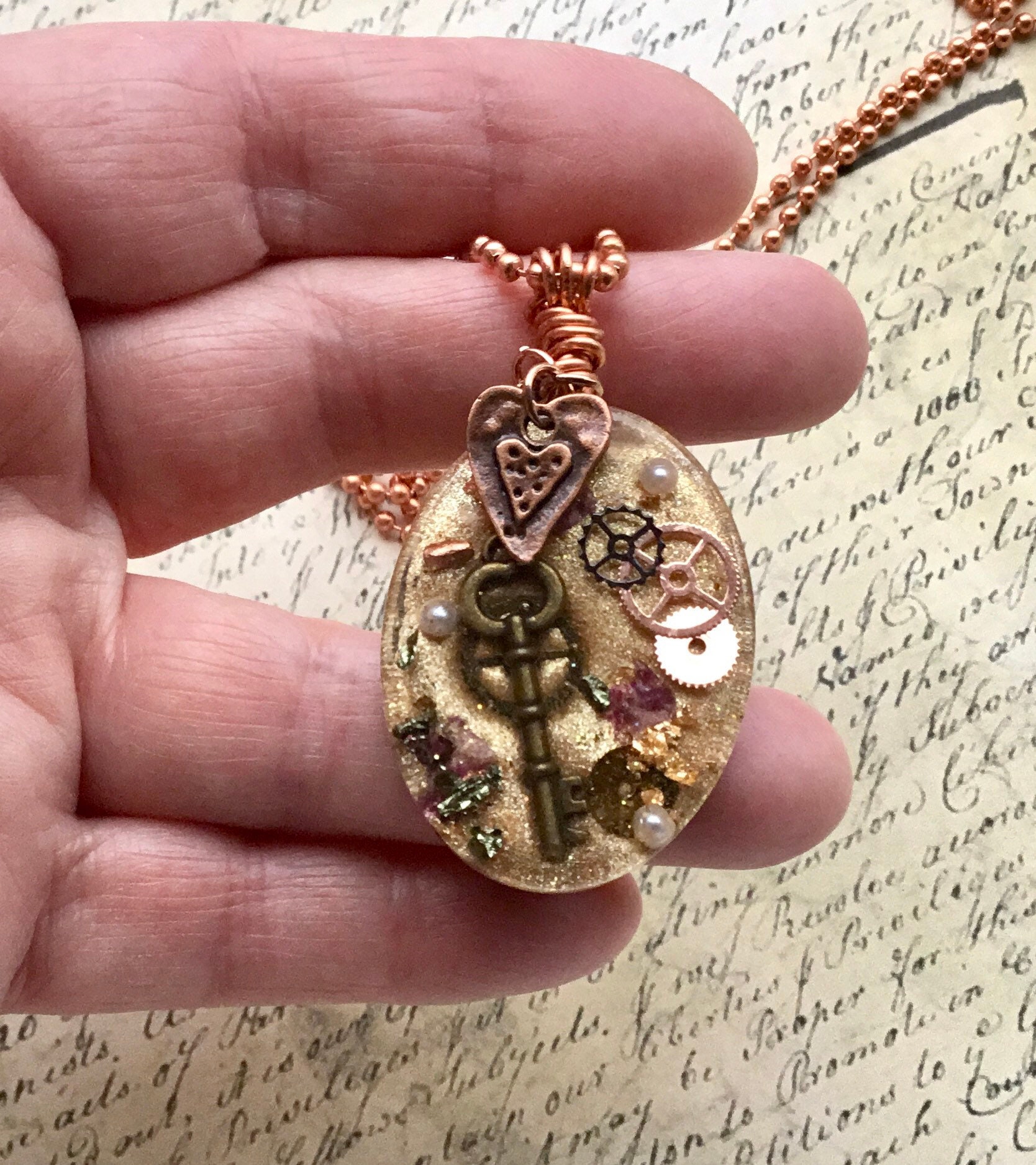 Steampunk 2024 resin jewelry