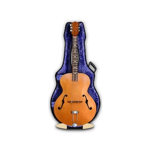 Carte de voeux de musique 3D pour guitare acoustique Archtop
