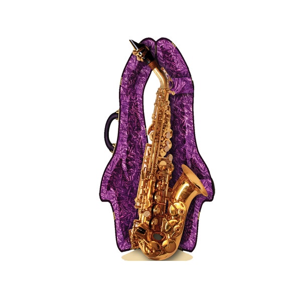 Saxophon 3D Grußkarte