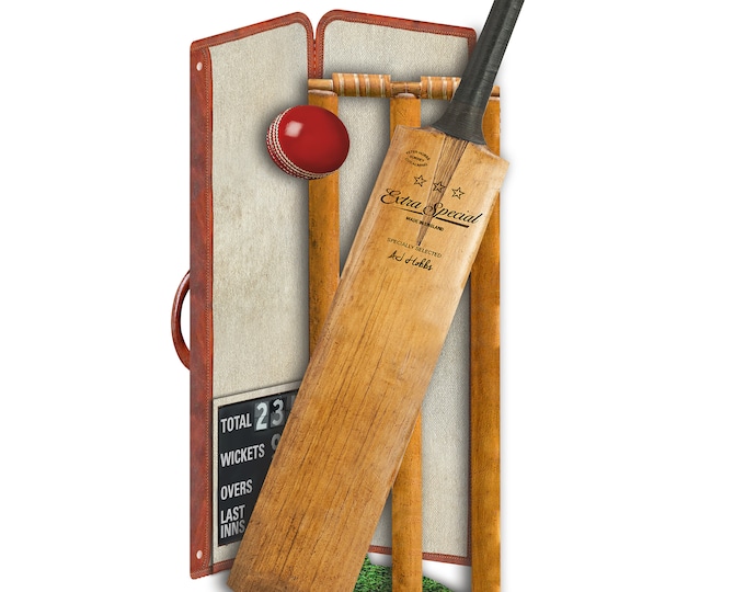 Cricket 3D sports greeting card