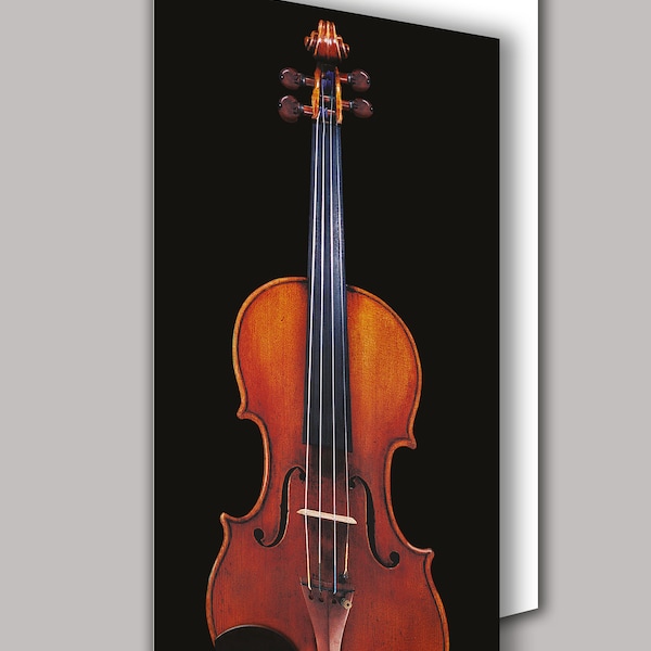 Violin greeting card