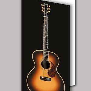 Wenskaart akoestische gitaar muziek